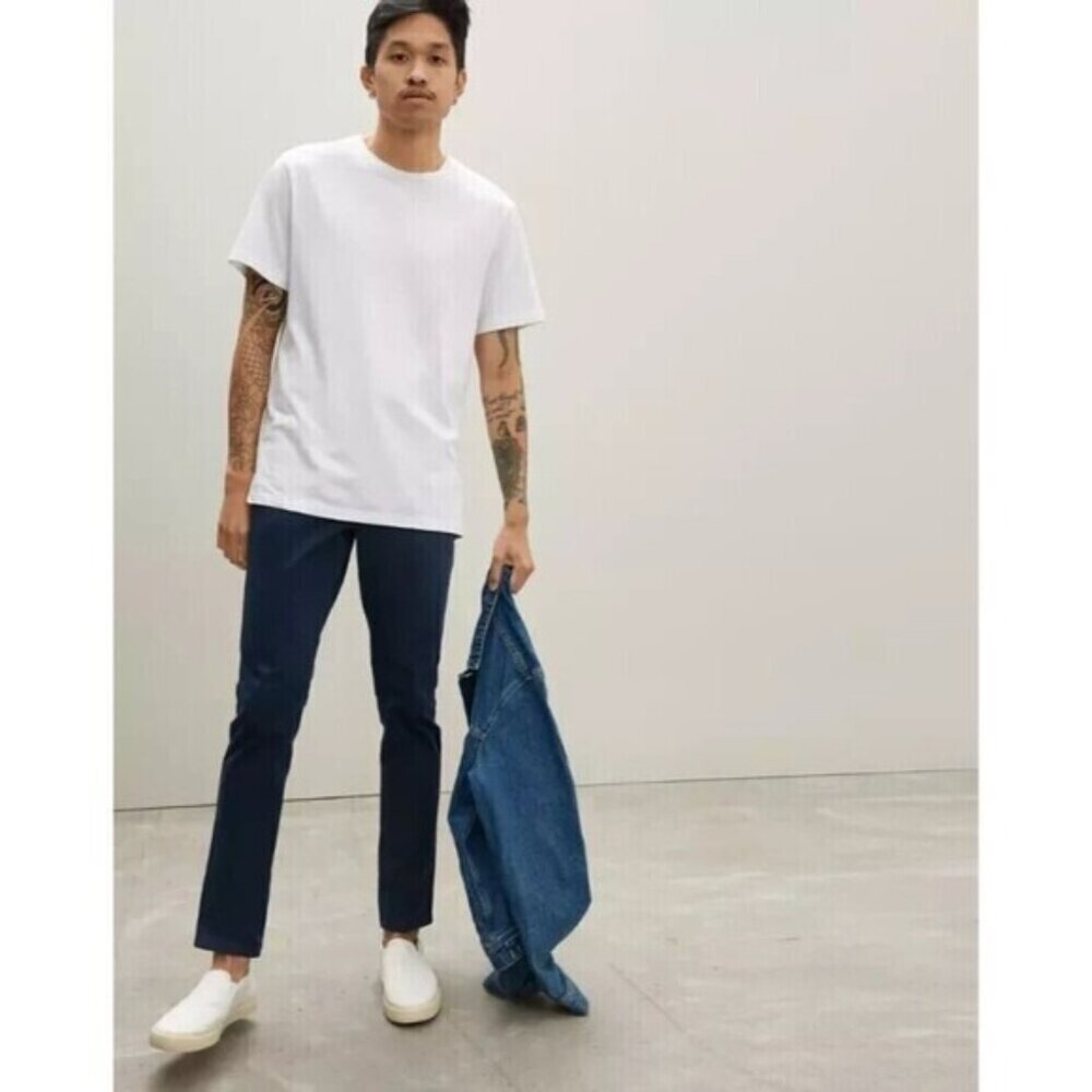 Everlane Pants Men Size 32X32 Navy Performance 5 Pocket Stretch Slim Fit Comfort